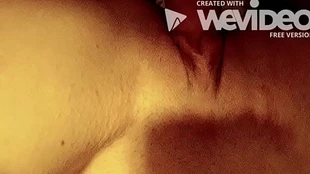 A meager stream of cum from a cookie
